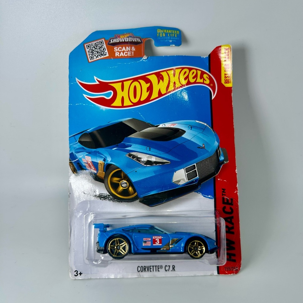 Hot Wheels 2015 HW Race CORVETTE C7.R Blue NEW 155/250 World Race Best for Track